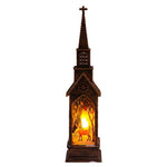 Christmas Lantern Movable Santa & Warm White LED