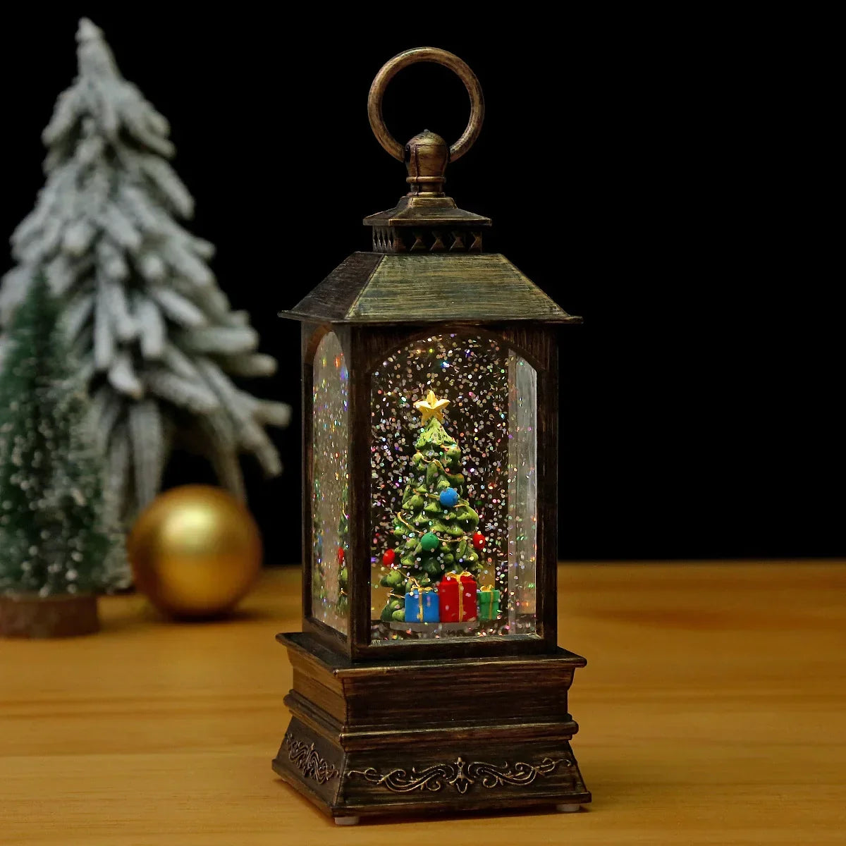 Christmas Lantern Moving Scene & Integrated Lights