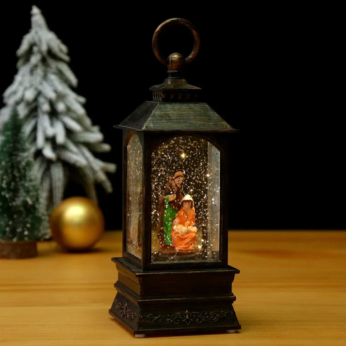 Christmas Lantern Moving Scene & Integrated Lights