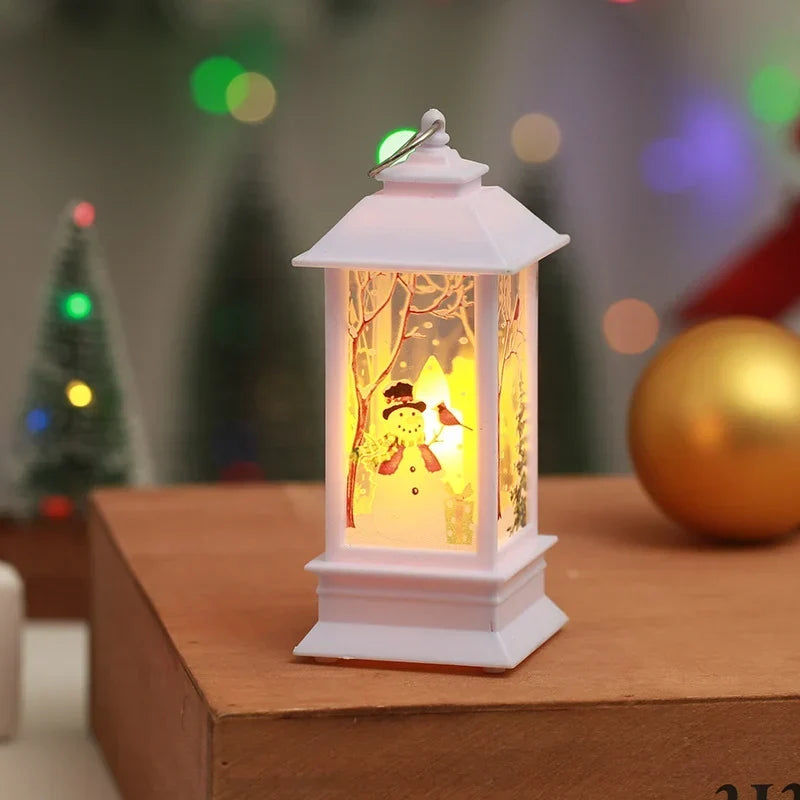Christmas Lantern Nostalgic Holiday Scene Energy-Efficient LED Durable Design