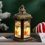 Christmas Lantern Nostalgic Scene Durable Hanging & Tabletop