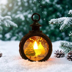 Christmas Lantern Realistic Flickering LED Indoor & Outdoor