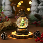 Christmas Lantern Santa Globe Cordless LED