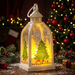 Christmas Lantern Santa Motif Soft Back Illumination
