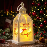 Christmas Lantern Santa Motif Soft Back Illumination