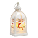Christmas Lantern Santa Motif Soft Light