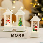 Christmas Lantern Santa Snow Scene LED Light