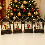 Christmas Lantern Snow Globe Built-In LED No Batteries