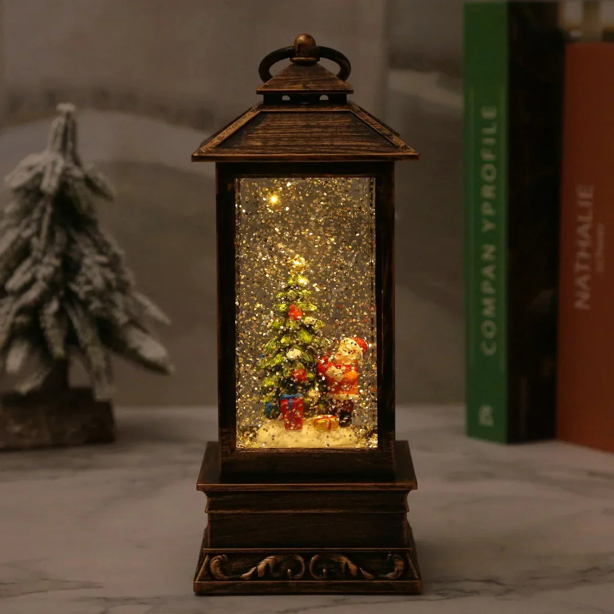 Christmas Lantern Snowman Design Integrated LED Warm White