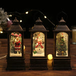 Christmas Lantern Snowman Design Warm LED Glow