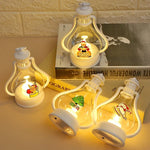 Christmas Lantern Snowman Motif Soft Glow Indoor & Outdoor