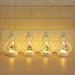 Christmas Lantern Snowman Motif Soft Glow Indoor & Outdoor