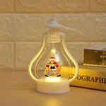 Christmas Lantern Snowman Motif Soft Glow Indoor & Outdoor