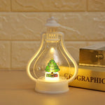 Christmas Lantern Snowman Motif Soft Glow Indoor & Outdoor