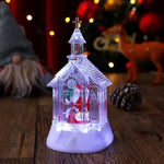 Christmas Lantern Snowman Scene Warm White LED Battery Free