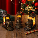 Christmas Lantern Train Scene Integrated Warm Light