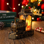 Christmas Lantern Train Scene Integrated Warm Light