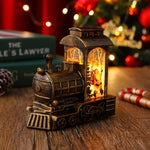 Christmas Lantern Train Scene Integrated Warm Light