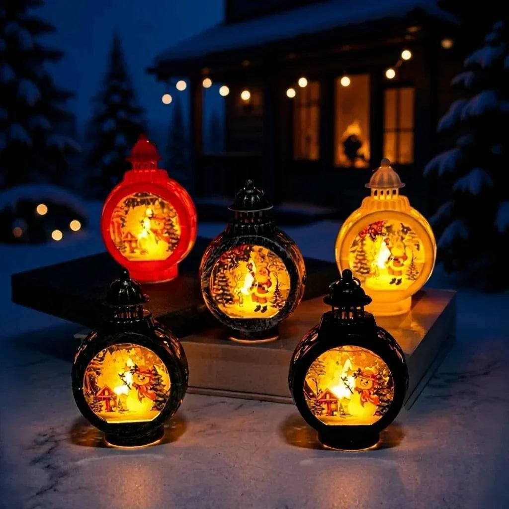 Christmas Lantern Warm Glow & Festive Cutouts