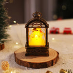 Christmas Lantern Warm Internal Lighting Santa Motif