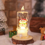 Christmas Lantern Warm LED Glitter Snow Scene
