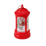 Christmas Lantern Warm LED Santa Motif Hanging Hook