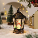 Christmas Lantern Warm LED Santa Motif Hanging Hook