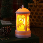 Christmas Lantern Warm LED Santa Motif Hanging Hook
