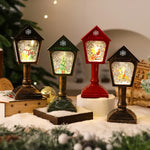 Christmas Lantern Warm White LED Snow Globe