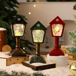 Christmas Lantern Warm White LED Snow Globe