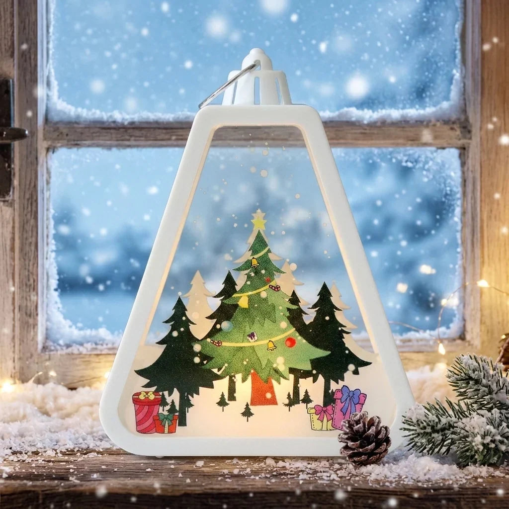 Christmas Lantern Weather-Resistant Lightweight & Portable