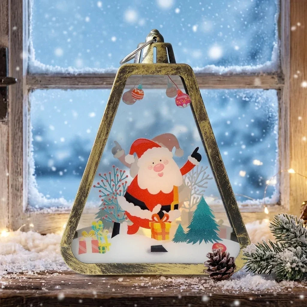Christmas Lantern Weather-Resistant Lightweight & Portable