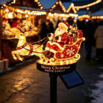 Christmas Lawn Decoration Solar-Powered LED Weather-Resistant