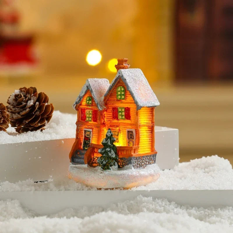Christmas Light House Handcrafted Warm LED Indoor & Outdoor