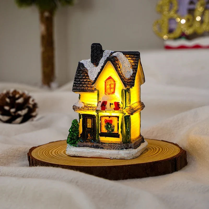 Christmas Light House Handcrafted Warm LED Indoor & Outdoor