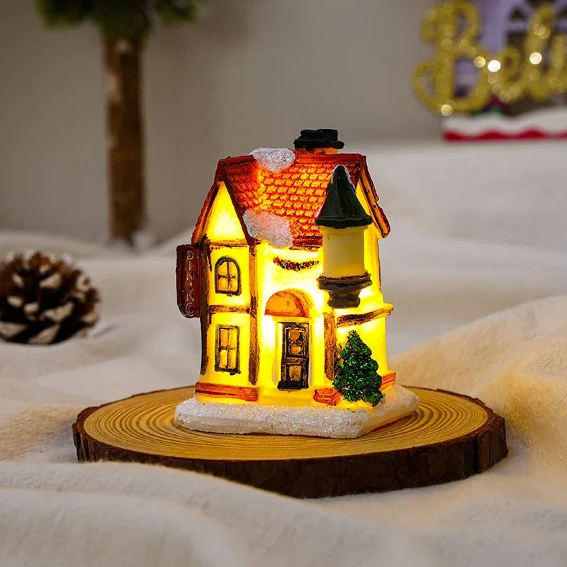 Christmas Light House Handcrafted Warm LED Indoor & Outdoor