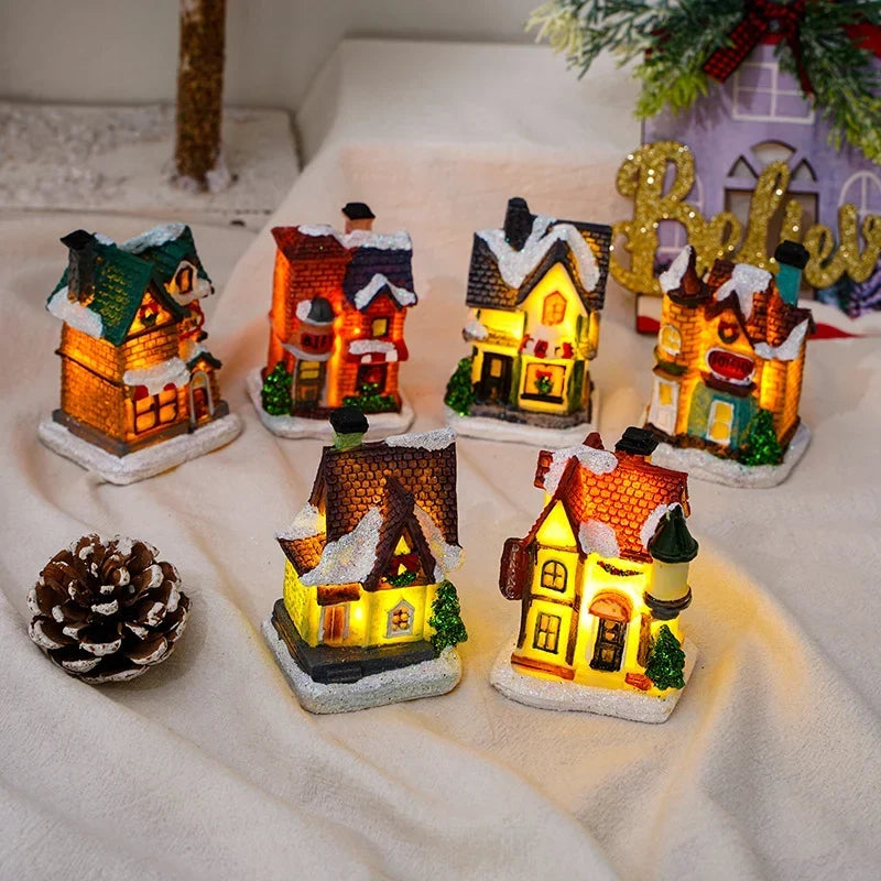 Christmas Light House Handcrafted Warm LED Indoor & Outdoor