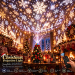 Christmas Light Projector 15+ Festive Patterns Remote Control