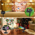 Christmas Light Projector 16 Slides IP44 Outdoor Use