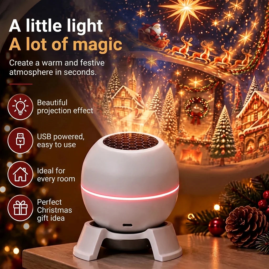 Christmas Light Projector Animated Patterns USB Powered