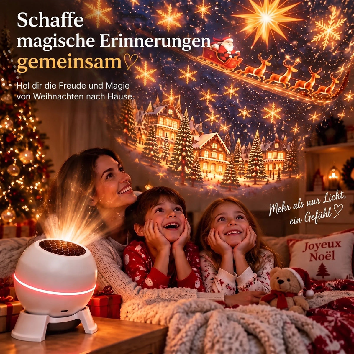 Christmas Light Projector Animated Patterns USB-Powered