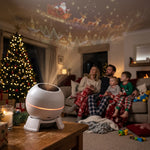 Christmas Light Projector Moving Figures USB Powered Compact⏎