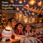 Christmas Light Projector Moving Scenes USB Powered Indoor Decor