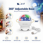 Christmas Light Projector Santa Sleigh & Reindeer Scene