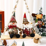 Christmas Moose Figure Soft Fabric & Faux Fur Antlers