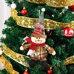 Christmas Moose Figure Soft Fabric & Faux Fur Antlers