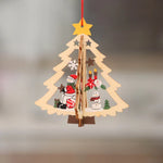 Christmas Ornament 3D Laser-Engraved Wood
