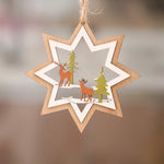 Christmas Ornament 3D Laser-Engraved Wood