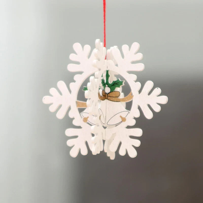 Christmas Ornament 3D Laser-Engraved Wood