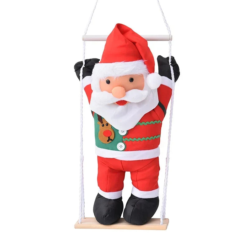 Christmas Ornament Durable Santa & Reindeer Hanging Cord